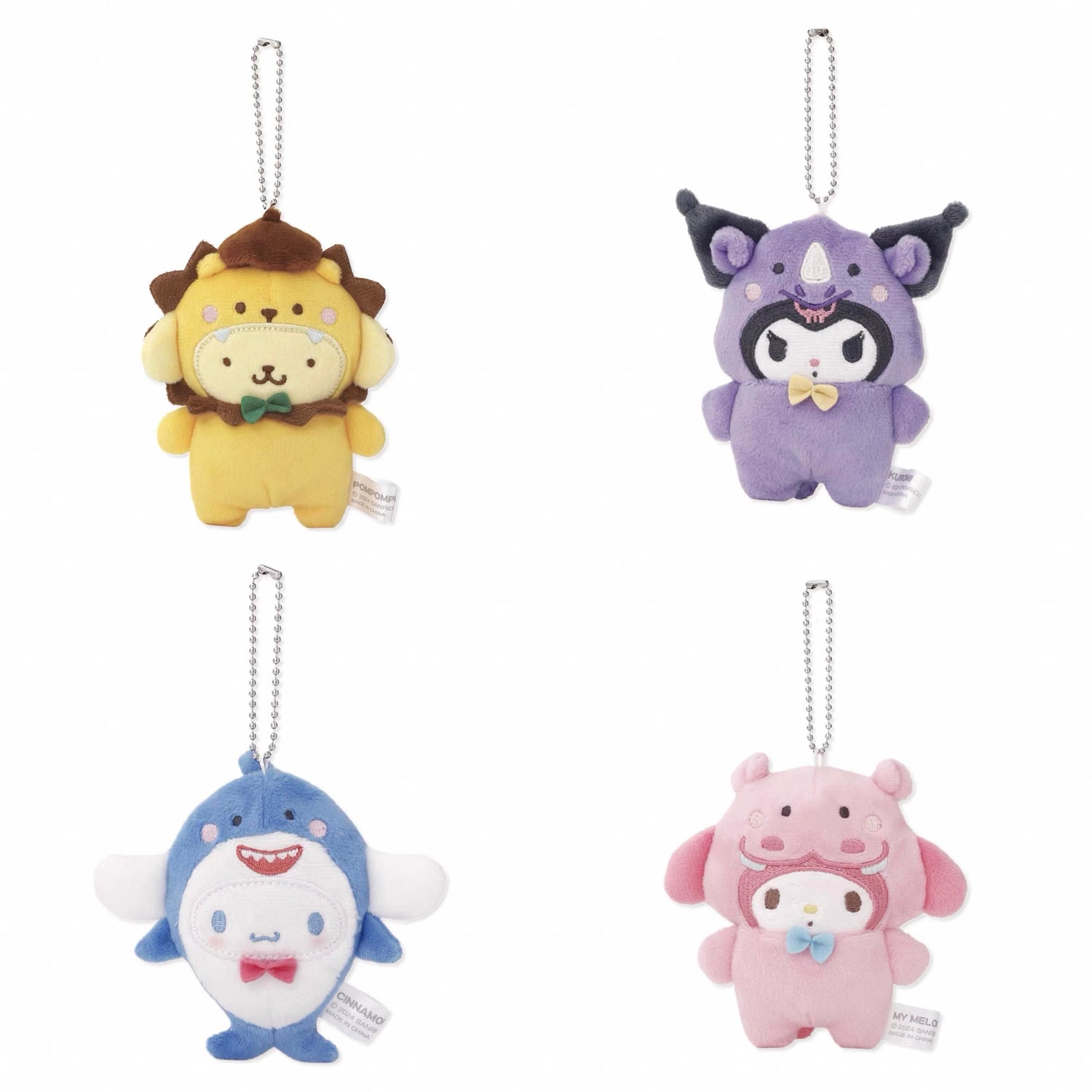 Sanrio｜Animal Mascot Holder /Plush Keychain｜115×115×32mm approx.