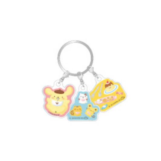 Sanrio｜Pompompurin 30th Anniversary POP UP Sweets Party 3-part Acrylic Keychain/Keyring