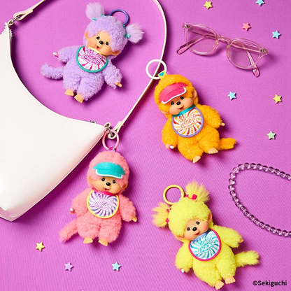 Monchhichi｜Sweet Lollipop Mascot Holder /Plush Keychain｜13.5×8.5×6cm approx.