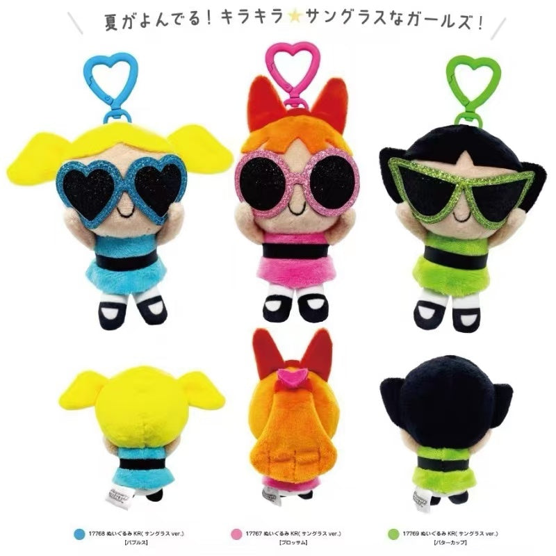 Powerpuff Girls|Sunglasses Mascot Holder /Plush Keychain|100×120×50mm approx.