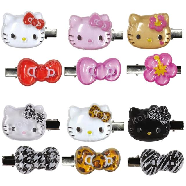 Sanrio｜Hello Kitty Puffy Hair Clips｜H32 x W47 x D9mm approx.