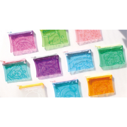 Sanrio｜Characters Trading Emboss Clear Pouch Cute Wink mystery bag/blind box/All 10 types｜1pcs