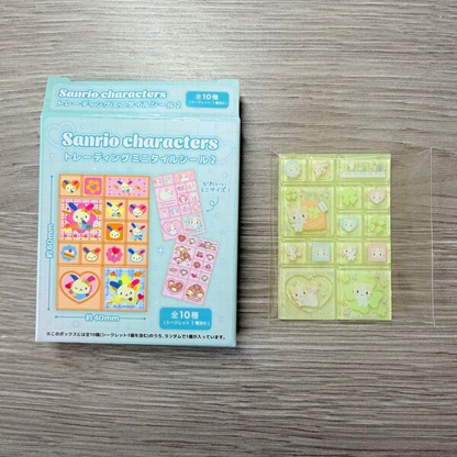 Sanrio｜Characters Trading Mini Tile Stickers 2 mystery bag/blind box/All 8 types｜1pcs