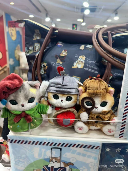 Mofusand｜Mofumofu Journey Detective Mascot Holder /Plush Keychain｜H150 x W135 x D90mm approx.