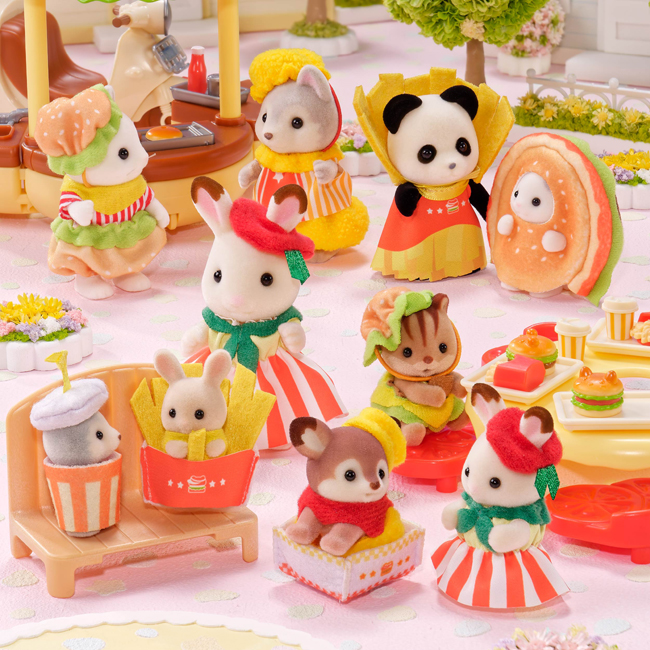 SylvanianFamilies｜Doki-Doki Friends The Hamburger Shop mystery bag/blind box/All 4 types｜1pcs