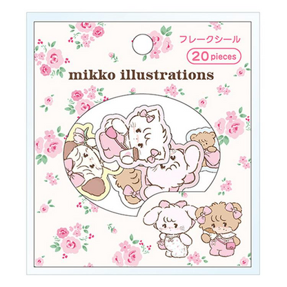 mikko illustrations｜Retro sticker ｜20 piece