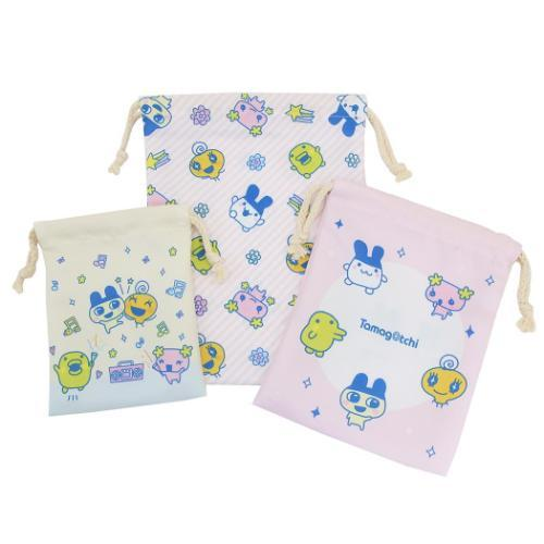 Tamagotchi｜3-Piece DrawstringPouch 2024Marimo Craft
