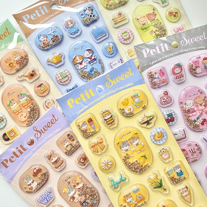 Mindwave｜Petit Sweet Stickers｜W202×H93×D6mm approx.