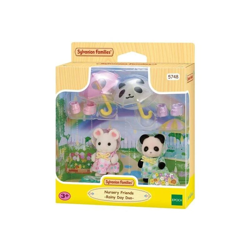SylvanianFamilies森贝儿家族｜Rainy Day Friends幼儿园伙伴雨天套组/玩具/过家家5748