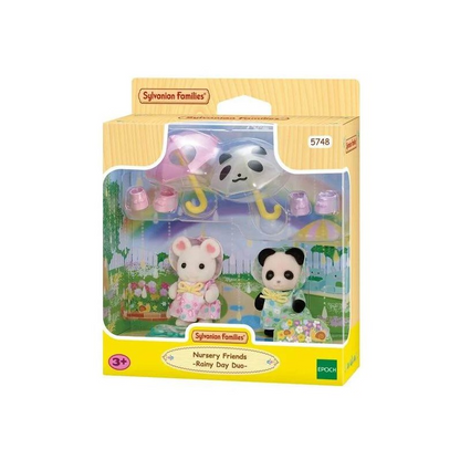 SylvanianFamilies森贝儿家族｜Rainy Day Friends幼儿园伙伴雨天套组/玩具/过家家5748