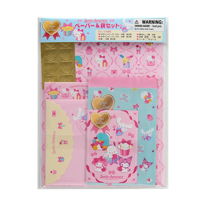 Sanrio｜55th Anniversary Wrapping Paper Paper &amp; Bag Set｜ 21.5×29cm approx. approx.