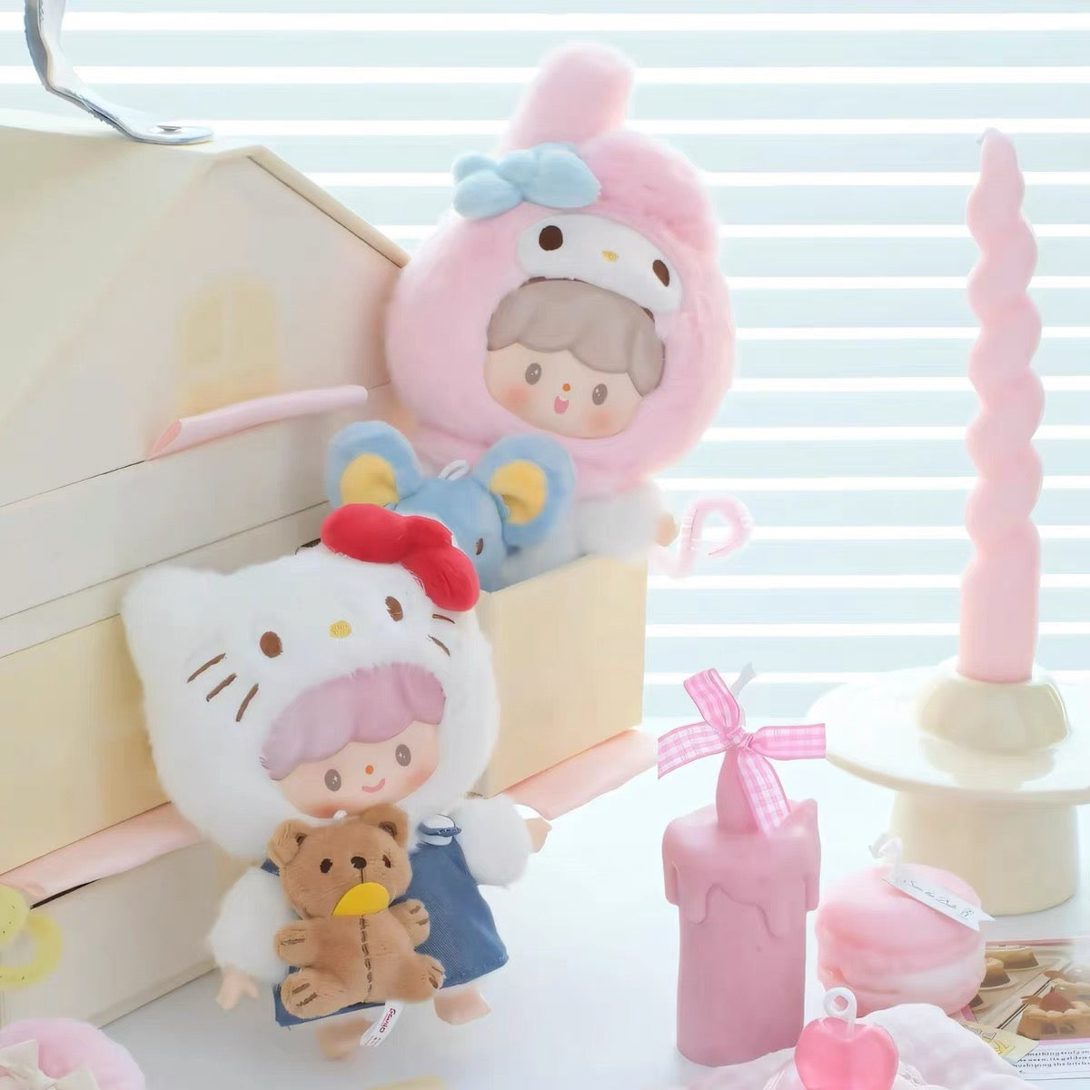 FINDING UNICORN zzoton Sanrio Characters Love League Buddies Series Vinyl Plush keychain Blind Box