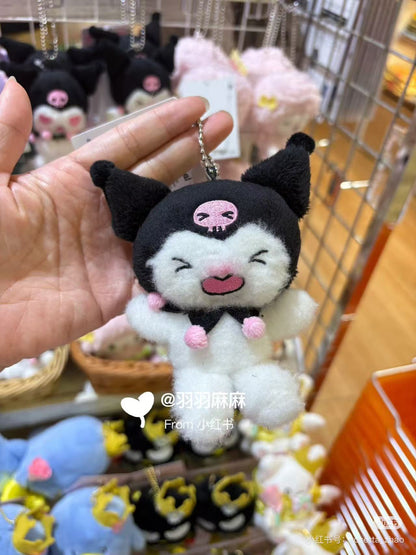 Sanrio｜Netflix Original Anime My Melody &amp; Kuromi Collection Mascot Holder /Plush Keychain｜W8.5 x D6 x H10cm approx.