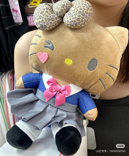 Sanrio三丽鸥｜平成辣妹高校制服短裙可爱角色超大号毛绒玩偶挂件零钱包/包挂✔️