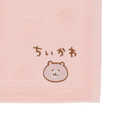 Chiikawa 吉伊卡哇｜Embroidery Jacquard Mat抗菌抑菌防臭100%棉刺绣浴巾/浴垫/毛巾｜约H450 x W600mm