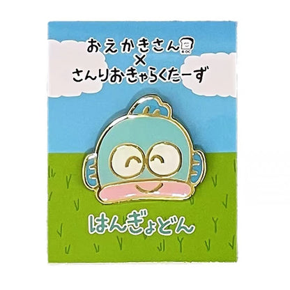 Sanrio｜Oekakisan ×Sanrio Pin Badge｜H20 x W25 approx.
