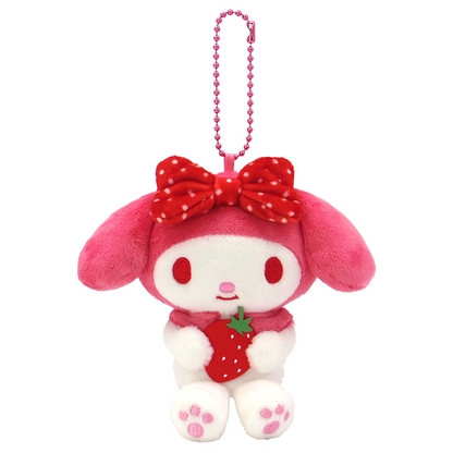 Sanrio｜My Melody 50th Anniversary  Mascot Holder /Plush Keychain｜H11.5 x W11 x D6cm approx.