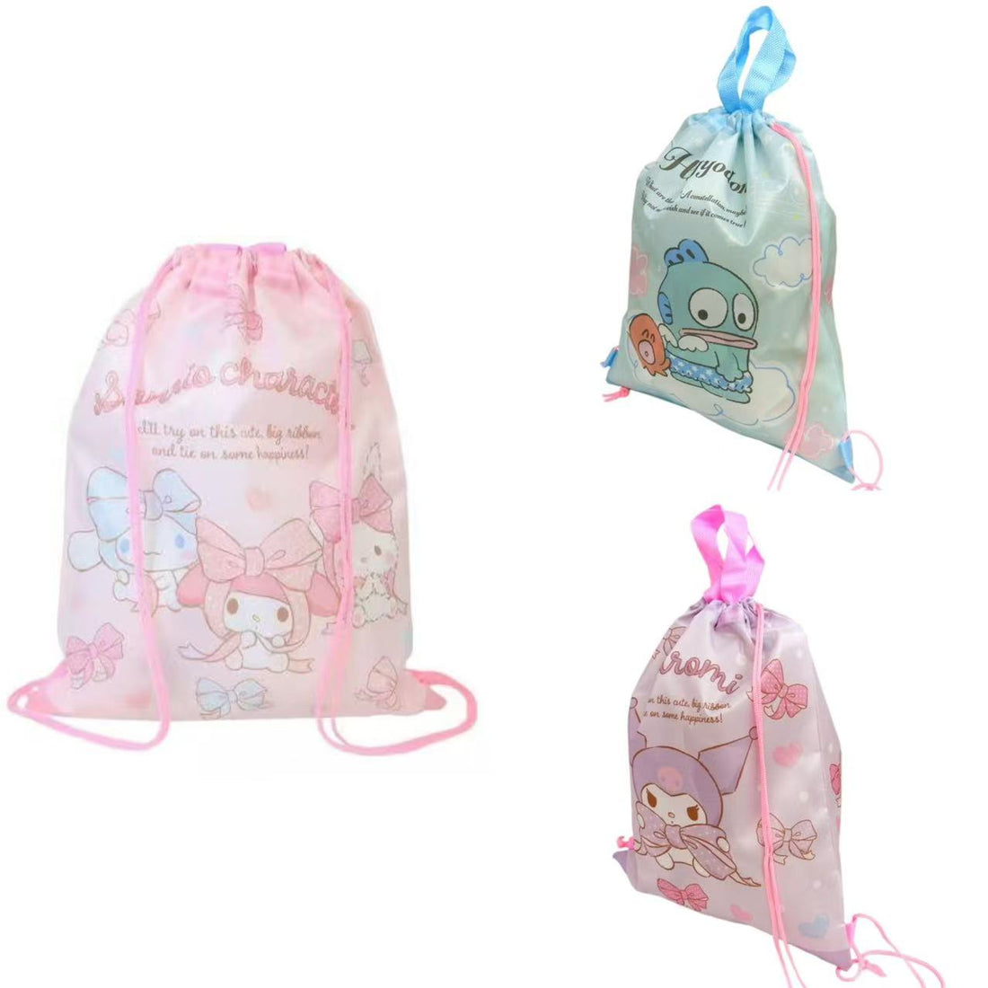 Sanrio｜ Characters Knapsack Gym Bag｜H410×W330mm