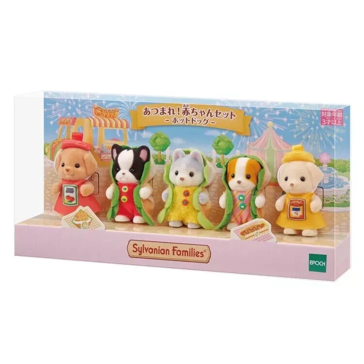 【limit 1】SylvanianFamilies｜Baby Dog Hot Dog &amp; wagon Costume