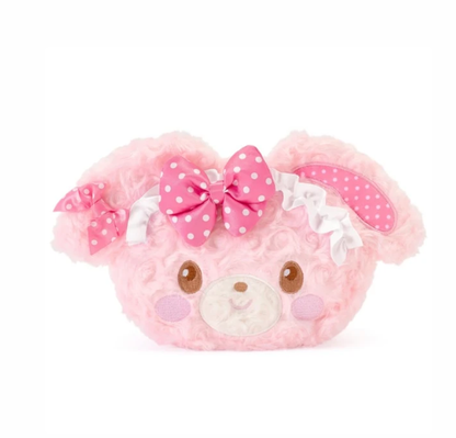 Sanrio｜GRL Characters Collaboration Curly Fur Head Dress Face Pouch｜120x180x60mm approx.