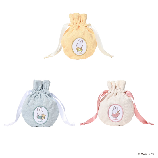 Miffy｜Drawstring Bag｜17.5cm x 14.5cm approx.