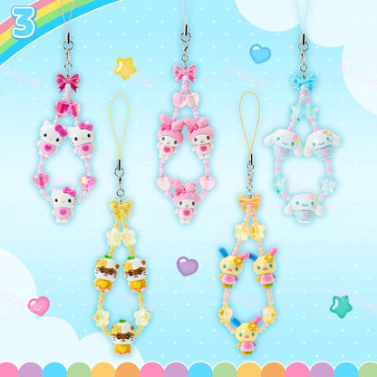 Sanrio｜Tokimeki Pop Beads Heisei Retro Y2K 3D Mascot Hand Strap/Phone Charm｜ 5×1.5×11cm approx.