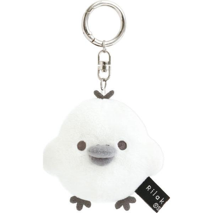 Rilakkuma｜San-x Basic Rilakkuma Monochrome Mascot Holder /Plush Keychain｜60×75×40mm approx.