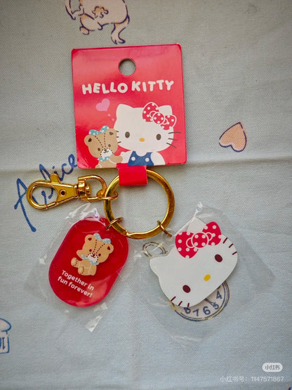Sanrio三丽鸥｜Acrylic Face Keychain角色大赏可爱脸型亚克力钥匙扣挂件/钥匙圈/又厚又透很有质感｜约4×0.4×3.5cm