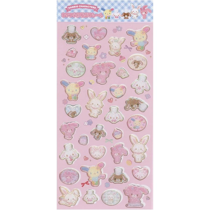 Sanrio｜Kirafuchi Resin Stickers Rody x Sanrio Characters Mix｜19.5cm x 9cm approx.