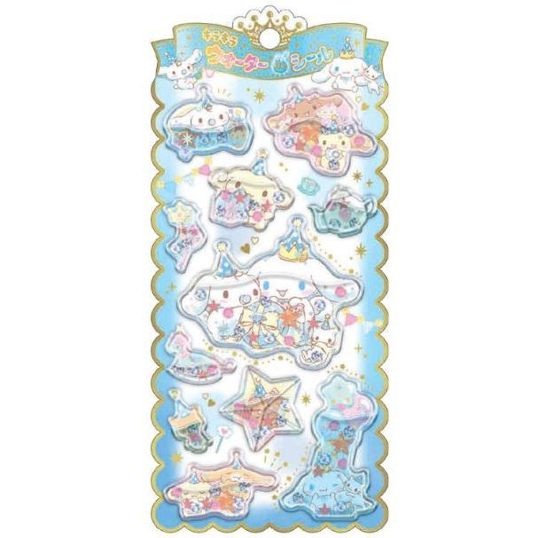 Sanrio｜Sunburn Summer  Characters Glitter Water-In Stickers｜H200 x W100mm x D5mm