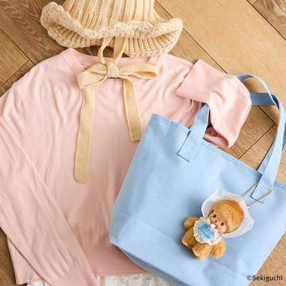 Monchhichi｜Sweet Sugar Bebichhichi Mascot Holder /Plush Keychain｜H14 x W10 x D7cm approx.
