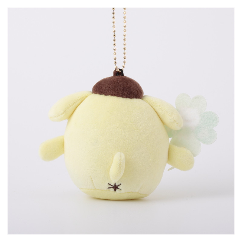 Sanrio｜Pompompurin Clover Mascot Holder /Plush Keychain｜H100mm approx.