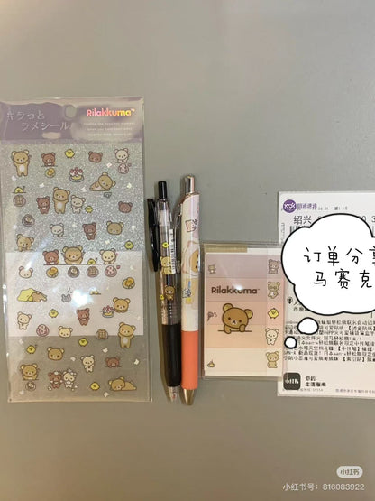Rilakkuma｜Glitter Sticker｜200×95mm approx.