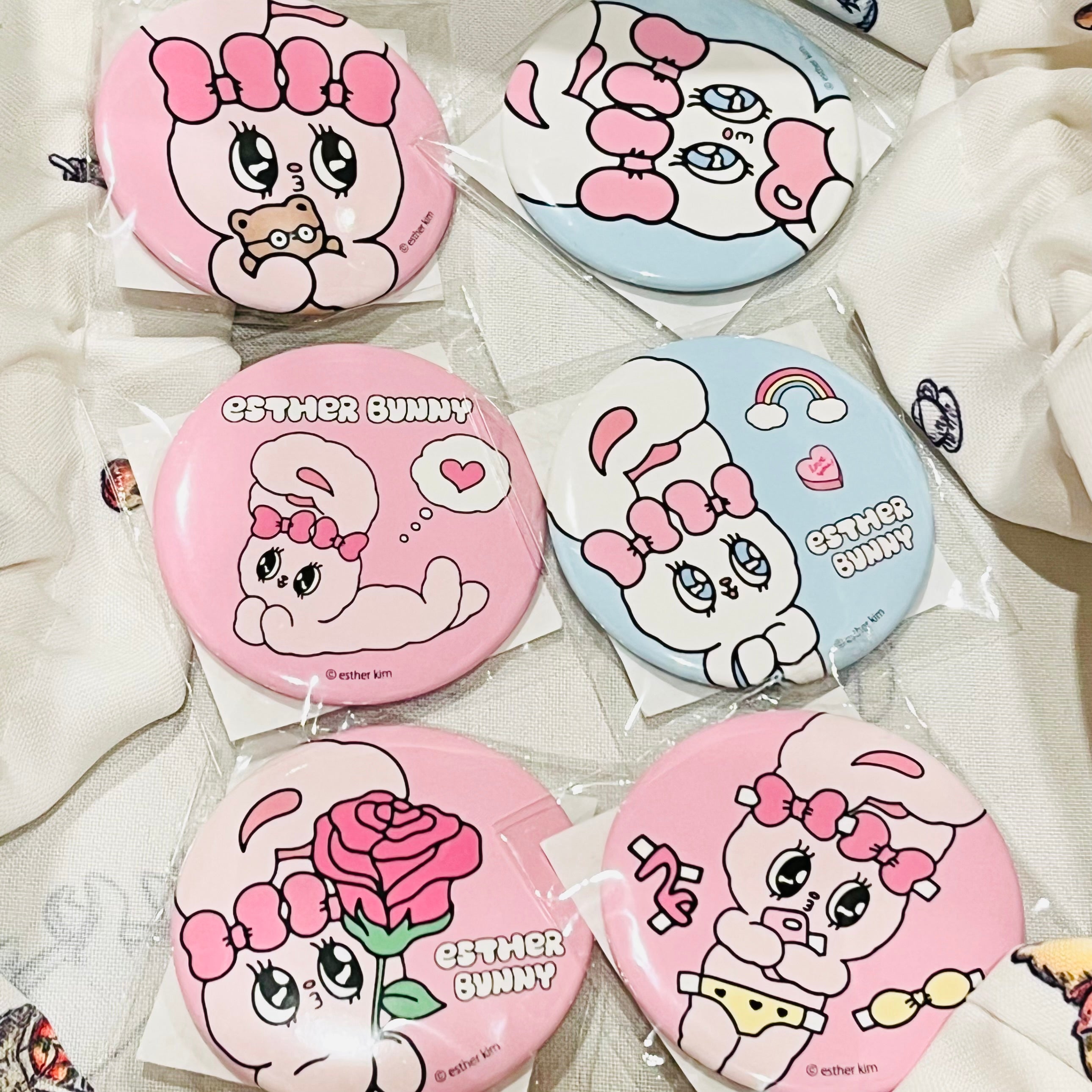 EstherBunny艾丝乐小兔｜颜色超奶de软萌吧唧/徽章
