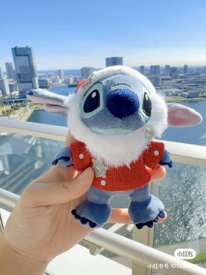 Disney迪士尼｜Plush Keychain Disney Store Japan Christmas 2024东迪冬日圣诞限定系列可爱角色毛绒玩偶挂件/包挂/圣诞树装饰｜约H13.5×W16.5×D9cm