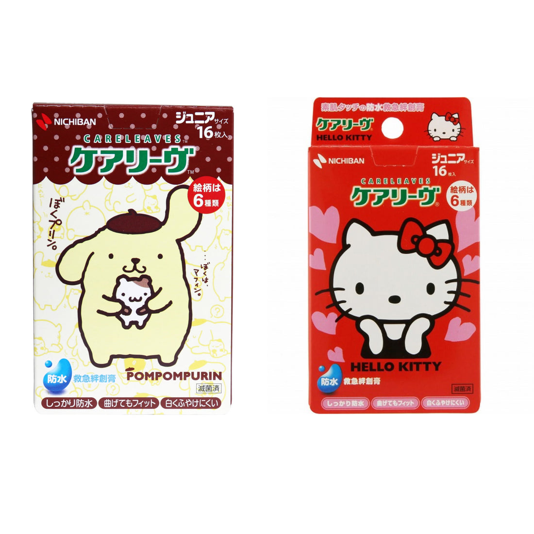 Sanrio｜waterproof type character Boxed Adhesive Bandage｜16 sheets