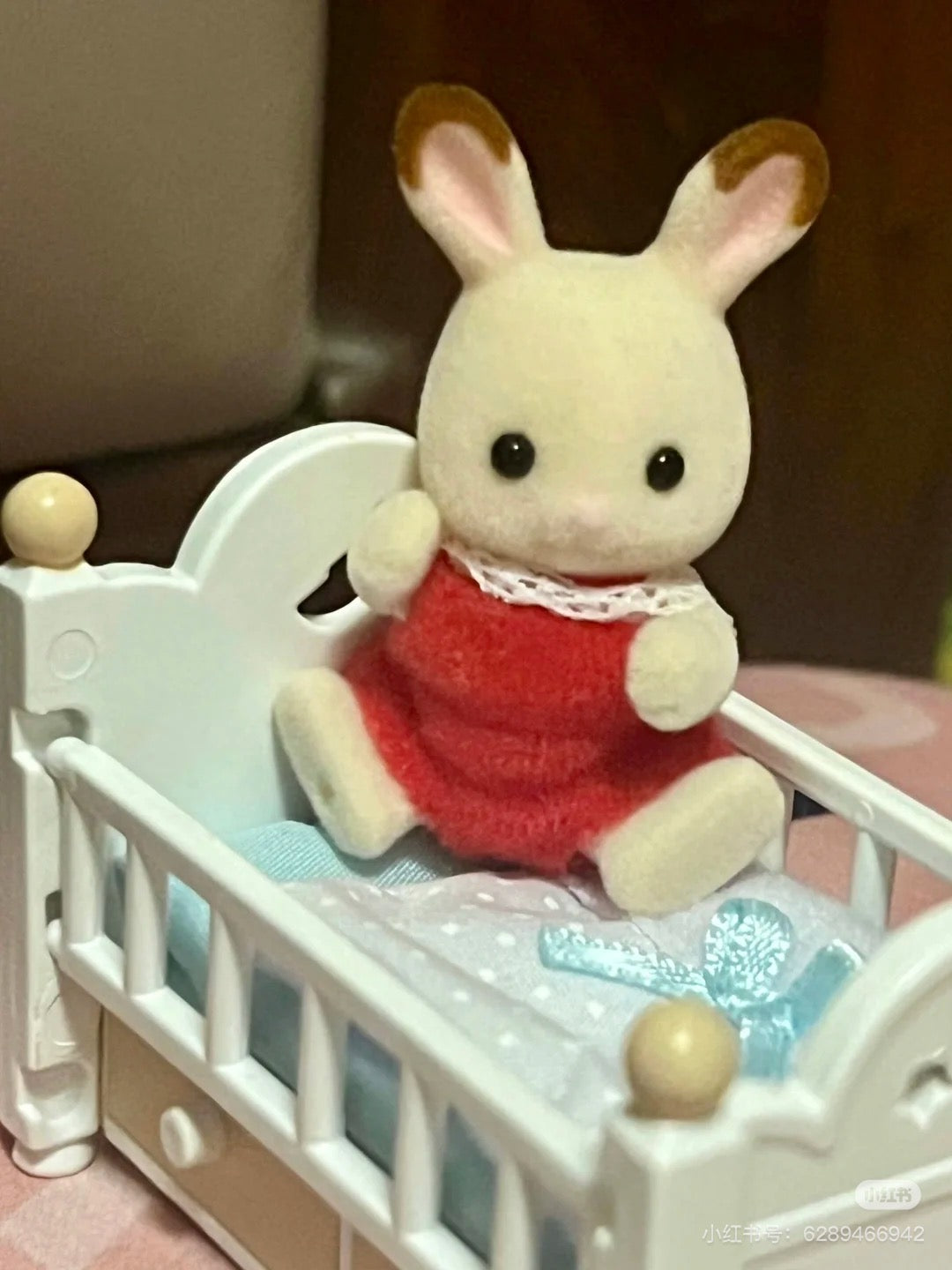SylvanianFamilies森贝儿家族｜Chocolate Rabbit Baby Set巧克力兔宝宝家具套组5017