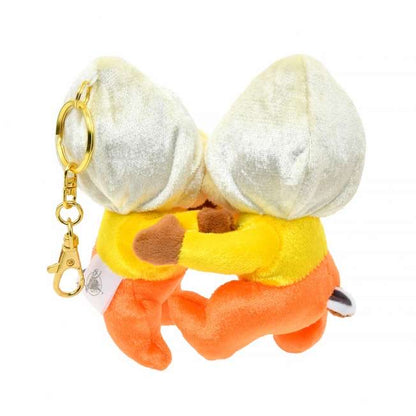 Disney迪士尼｜ Fluffy Plush Keychain - Chip &amp; Dale / Halloween Frightened Scream万圣节限定害怕尖叫奇奇蒂蒂挂件1对/包挂｜约16.5×14.5×8cm