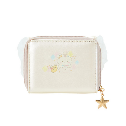 Sanrio｜Wallet - Cogimyun / Angel Play Party小麦云粉精灵天使系列珠光皮质感钱包/星星拉链扣｜约10.5×2.5×8.5cm