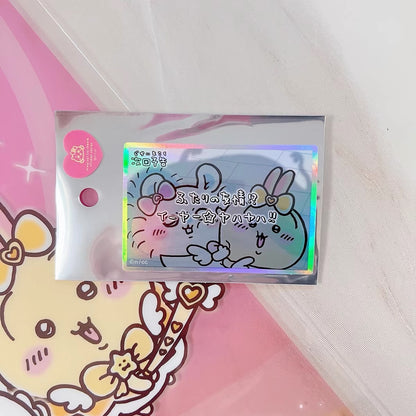 Chiikawa 吉伊卡哇｜超魔法少女/小魔仙系列大张镭射偏光闪闪贴纸/手机贴/行李箱贴