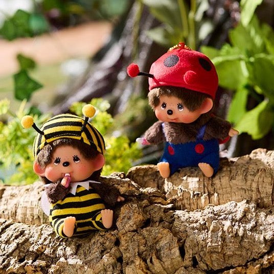 Monchhichi| Kao Deka  Mascot Holder /Plush Keychain|H11 x W8 x D6cm approx.