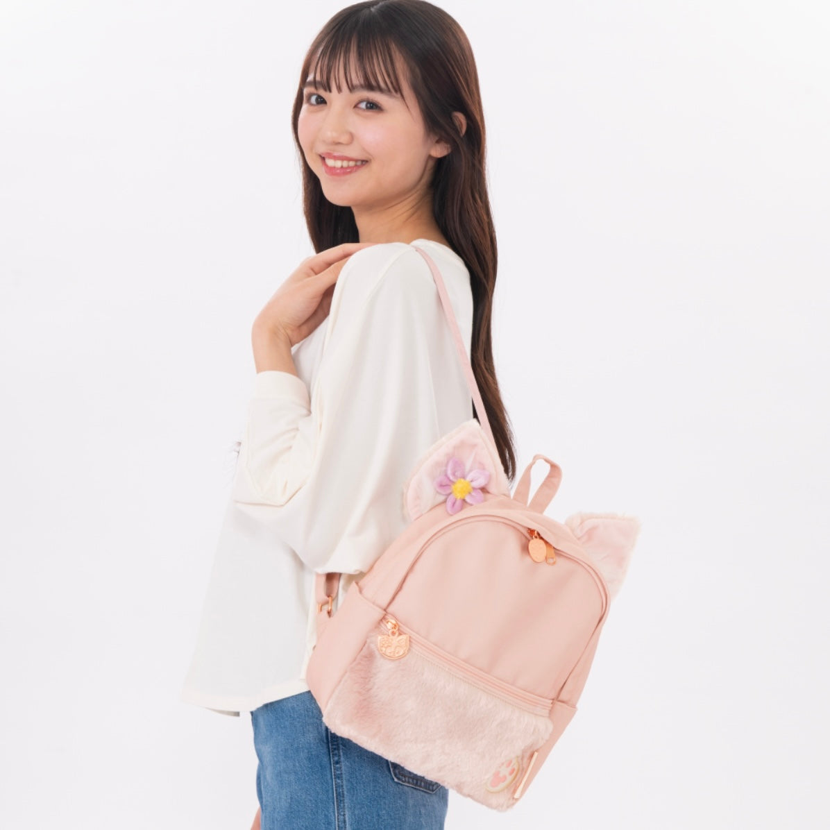 Disney迪士尼｜2024东迪春日复活节限定贝儿双肩包/书包/背包｜約幅28×奥行9×高さ32cm