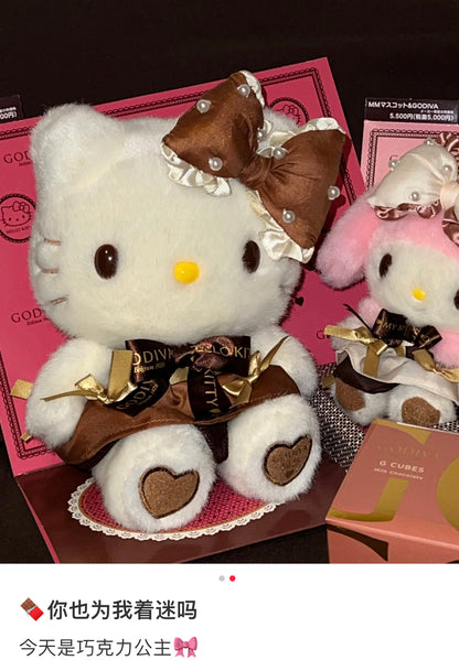 Sanrio三丽鸥｜Plush Doll Hello Kitty Sanrio x GODIVA 2025歌帝梵联名巧克力+毛绒玩偶公仔礼物套装/礼盒