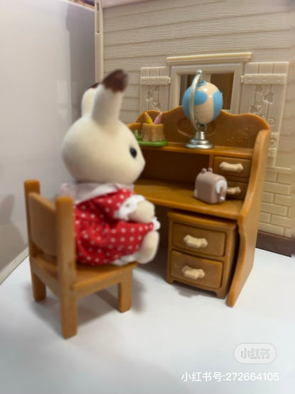 SylvanianFamilies森贝儿家族｜Chocolate Rabbit Sister Set - Brand New &amp; Sealed巧克力兔家具套组/玩具/过家家5016