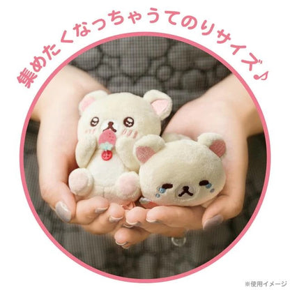 Rilakkuma轻松熊｜草莓日系列软fufu小白熊手玉限定/mini公仔｜約80×70×45mm