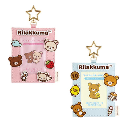 Rilakkuma｜Embroidered Applique Patch Instant Photo Keychain｜H150 x W85mm approx.