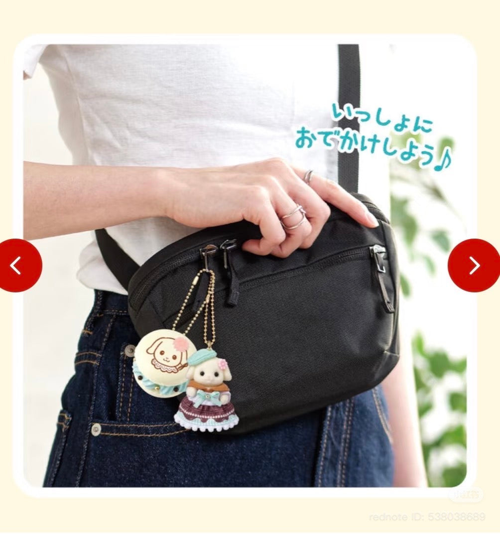 SylvanianFamilies｜Whipple Decoden Kit Chocolate Mint Flora Rabbit Keychain set