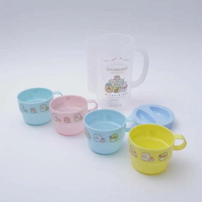 Sumikko gurashi角落生物｜一体式可折叠水壶?4小杯便携杯组｜850ml?220ml*4