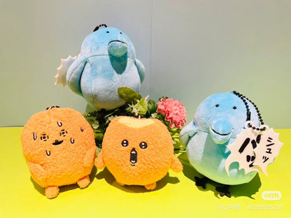 Nagano自嘲熊｜ Characters Petit Mini Mascot (Mogura Croquette / Tomogui))鼹鼠可乐饼/薯饼流汗尖叫毛绒挂件/包挂｜约H90 x W70 x D50mm