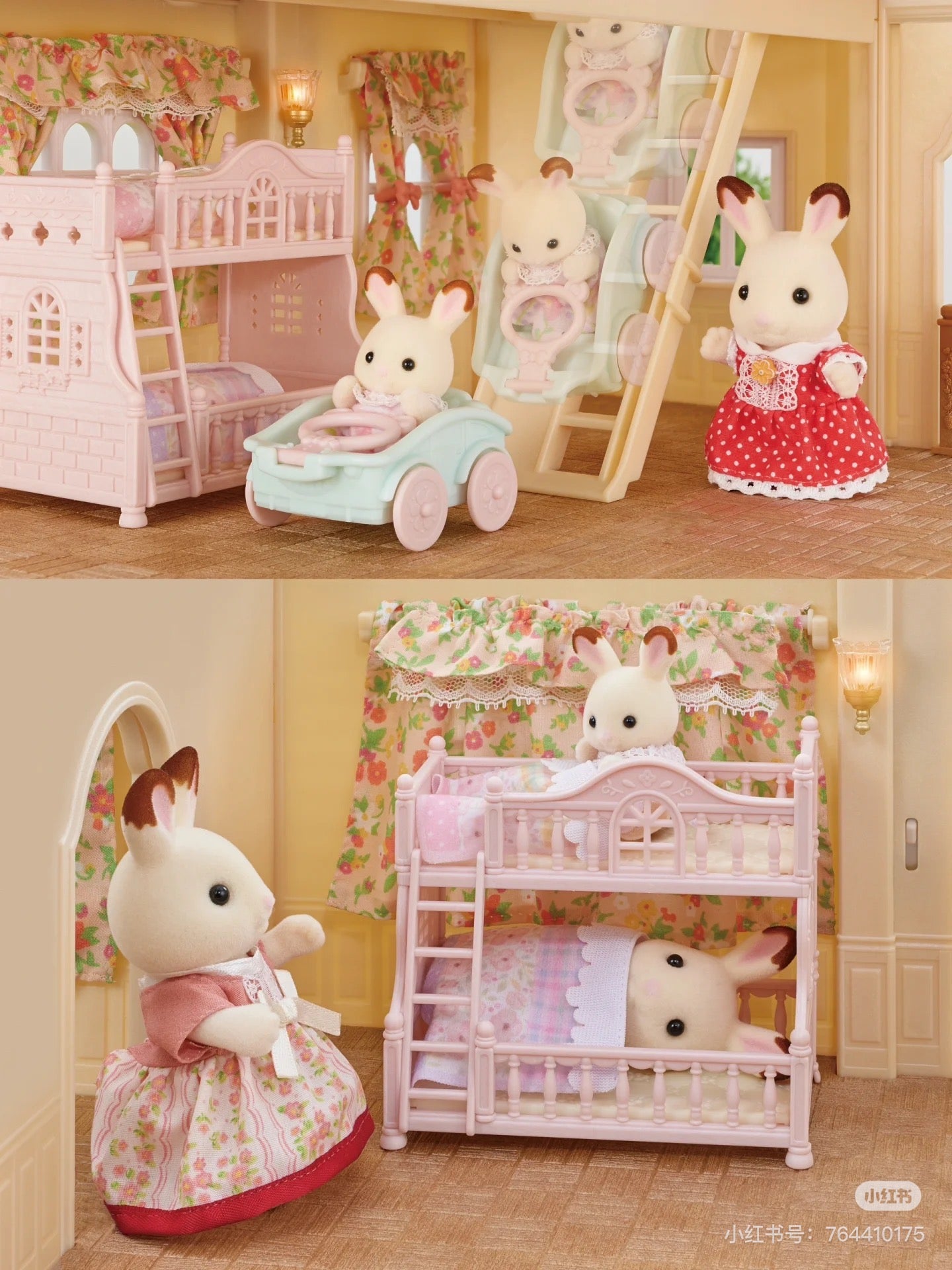 SylvanianFamilies森贝儿家族｜Country Home Furniture Set-Chocolate Rabbit巧克力兔家庭烹饪家具套组/玩具/过家家2166
